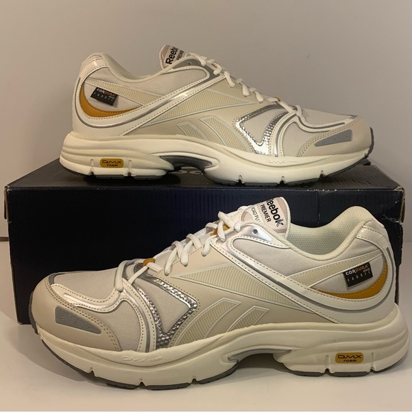 [BRAND NEW] REEBOK PREMIER ROAD PLUS VI CHALK BRIGHT OCHRE MENS SIZE 13 SNEAKERS - Picture 7 of 13